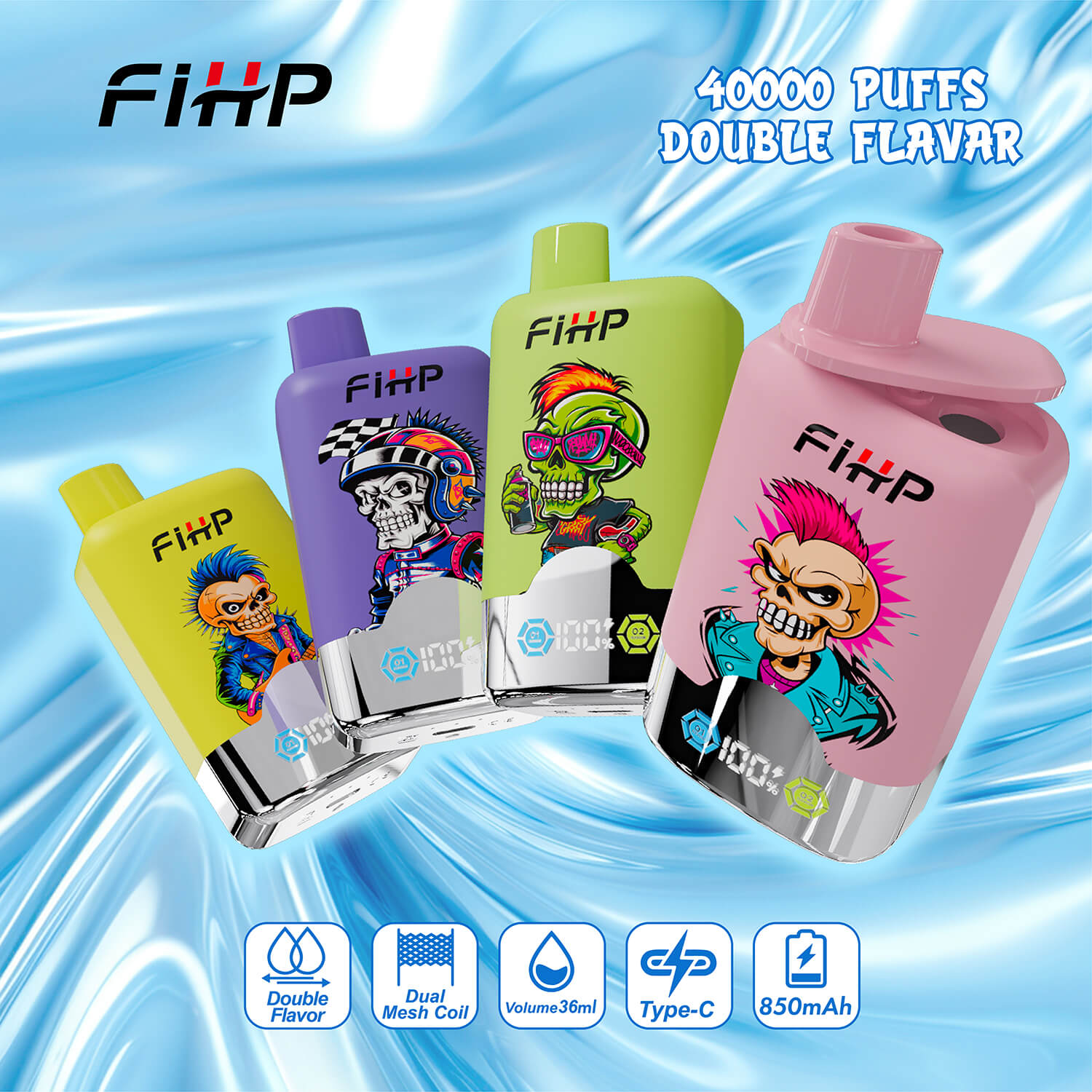 Fihp40000puff double flavorダブルフレーバー