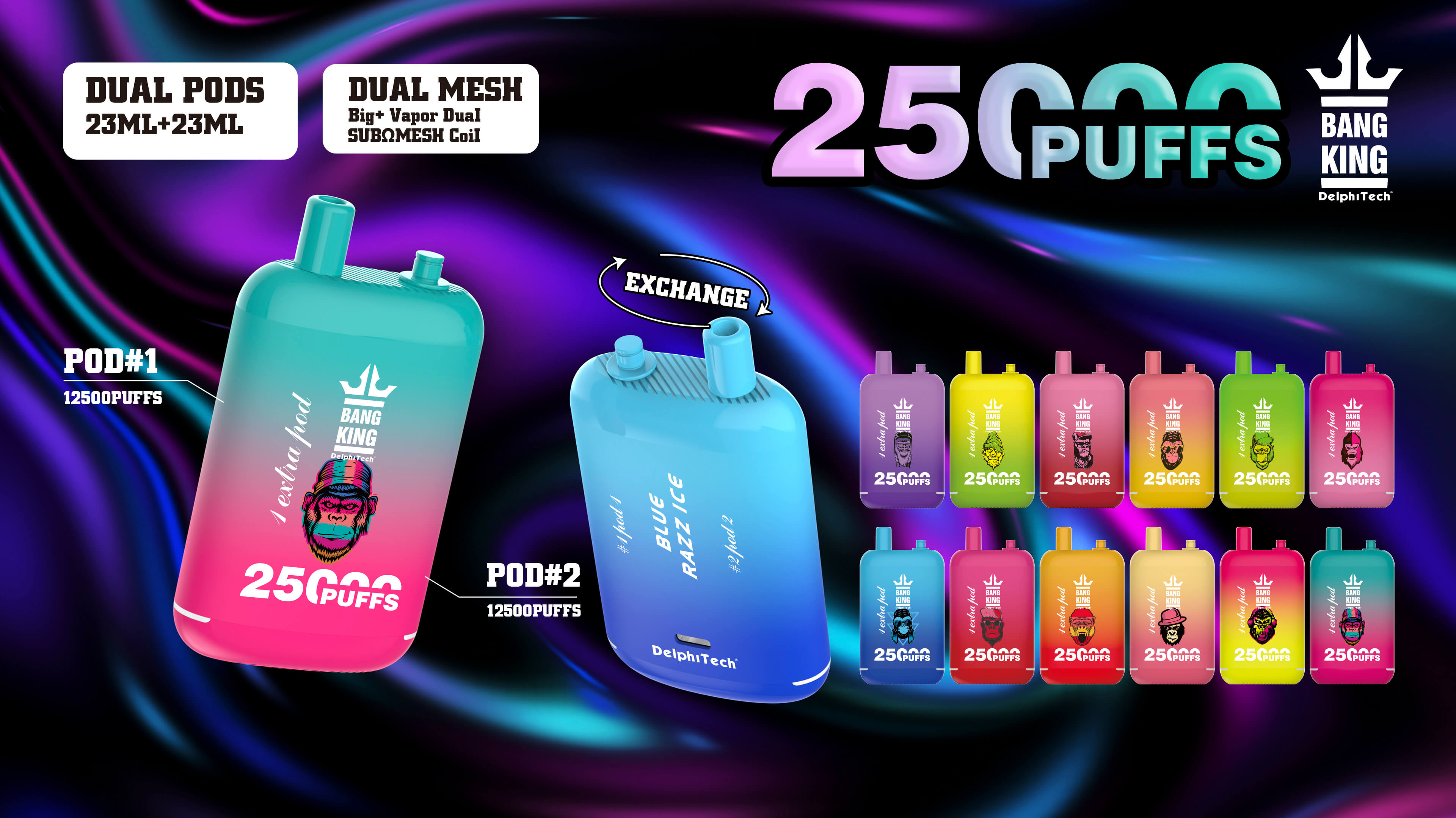 Bang King 25000 Puffs Disposable Vape使い捨てベイプ