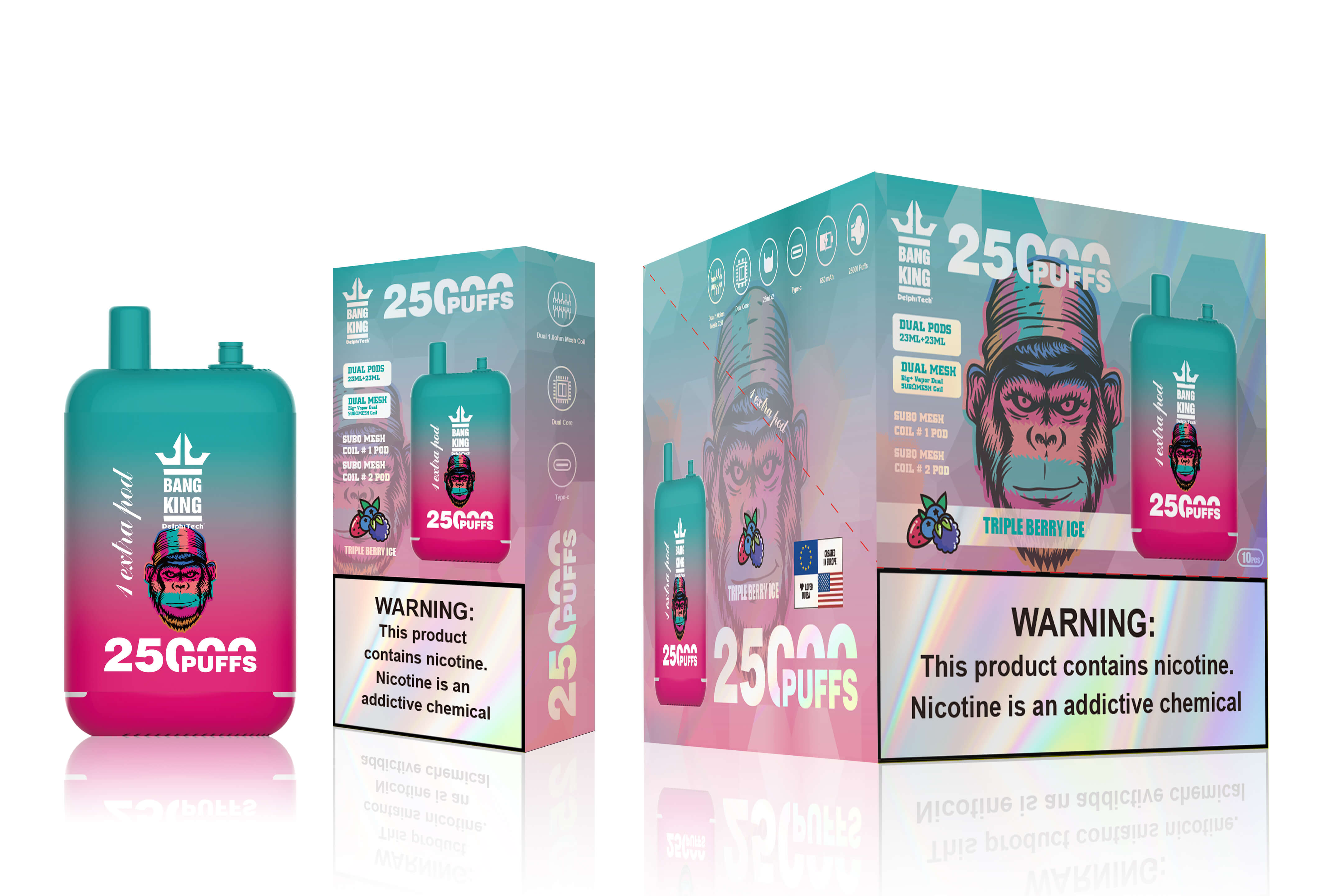 Bang King 25000 Puffs Disposable Vape使い捨てベイプ