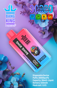 Bang King 30K Vape Dual Flavor 30000 Puffs Vape Smart Screen デュアルフレーバー使い捨て電子タバコ（最大30,000回吸引）スマートディスプレイ搭載