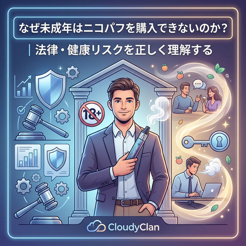 なぜ未成年はニコパフを購入できないのか？｜法律・健康リスクを正しく理解する