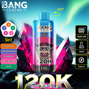 Bang Legend 120K Puffs 5in1 Vape – Maximum Flavor. Extreme Performance.120K パフ 5in1 Vape – 最大のフレーバー
